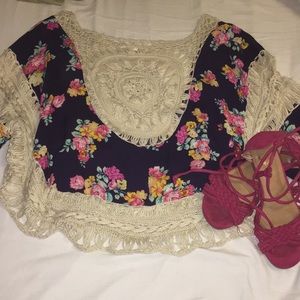 Short crochet top